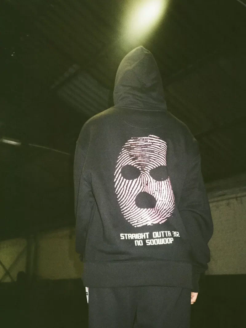 Black Hoodie "Straight Outta 352 No Soowoop"-Back