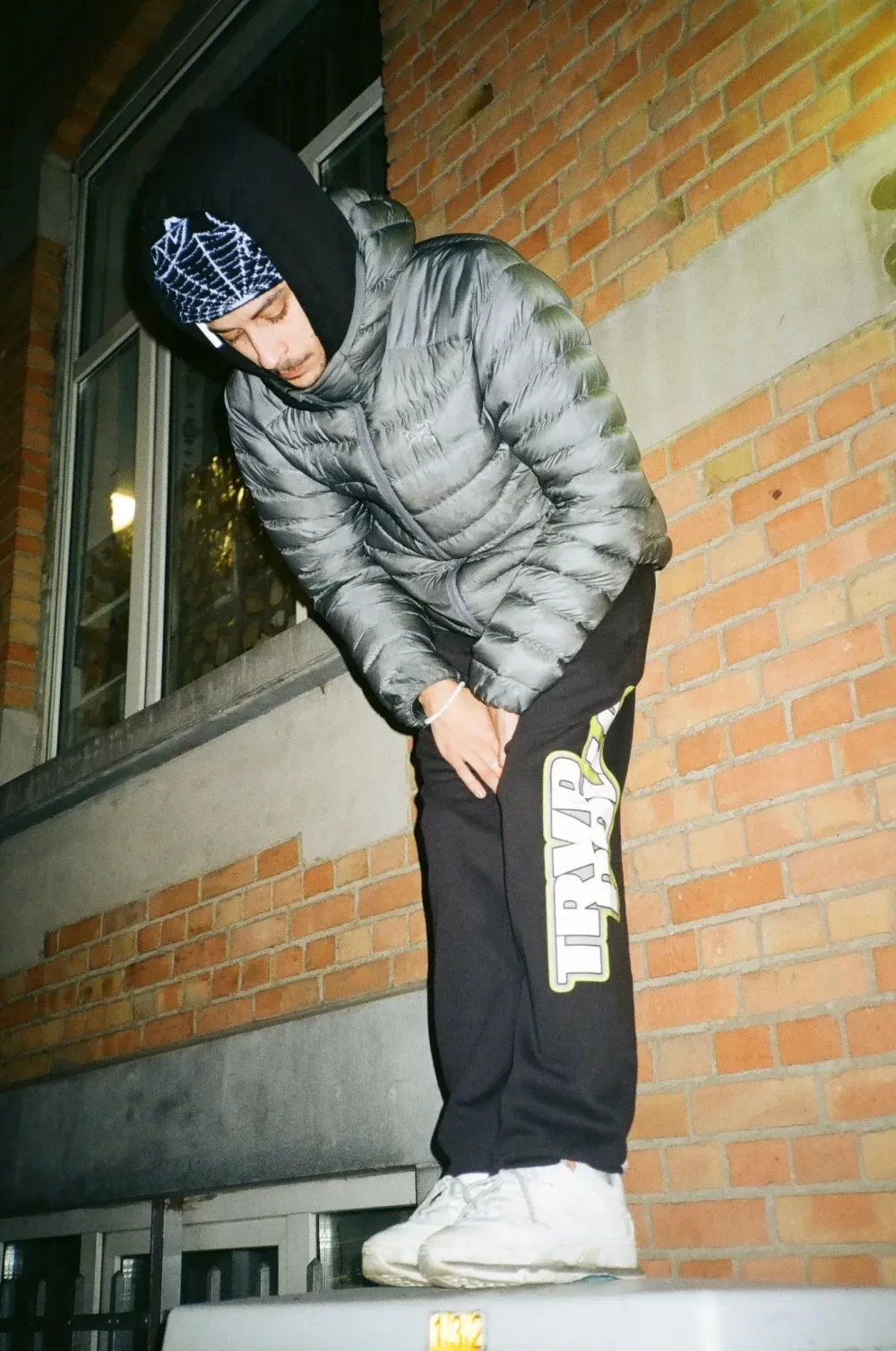 Black/Green "Trvppollo" -Sweatpants